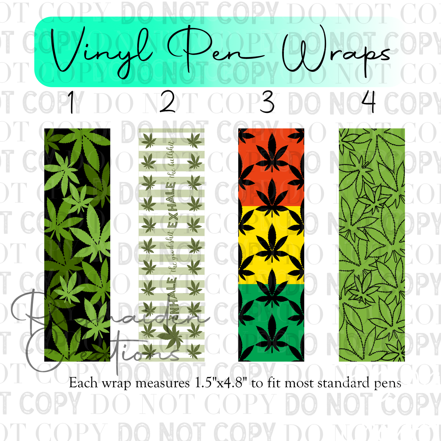 Canna Leaf Pen Wraps