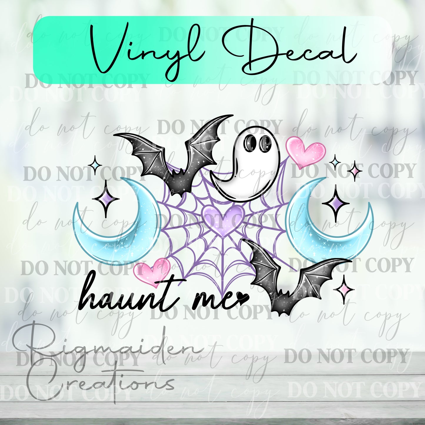 Haunt Me Ghost Vinyl Decal