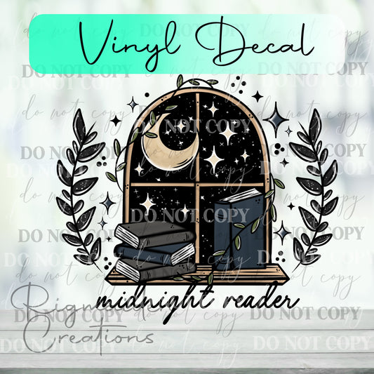 Midnight Reader Vinyl Decal