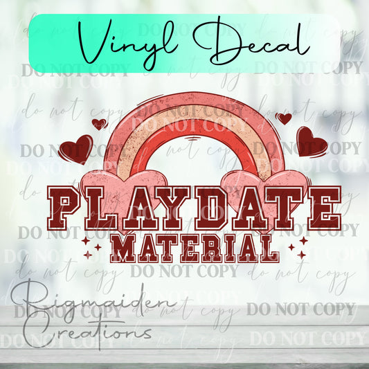 Playdate Material Vinyl Decal