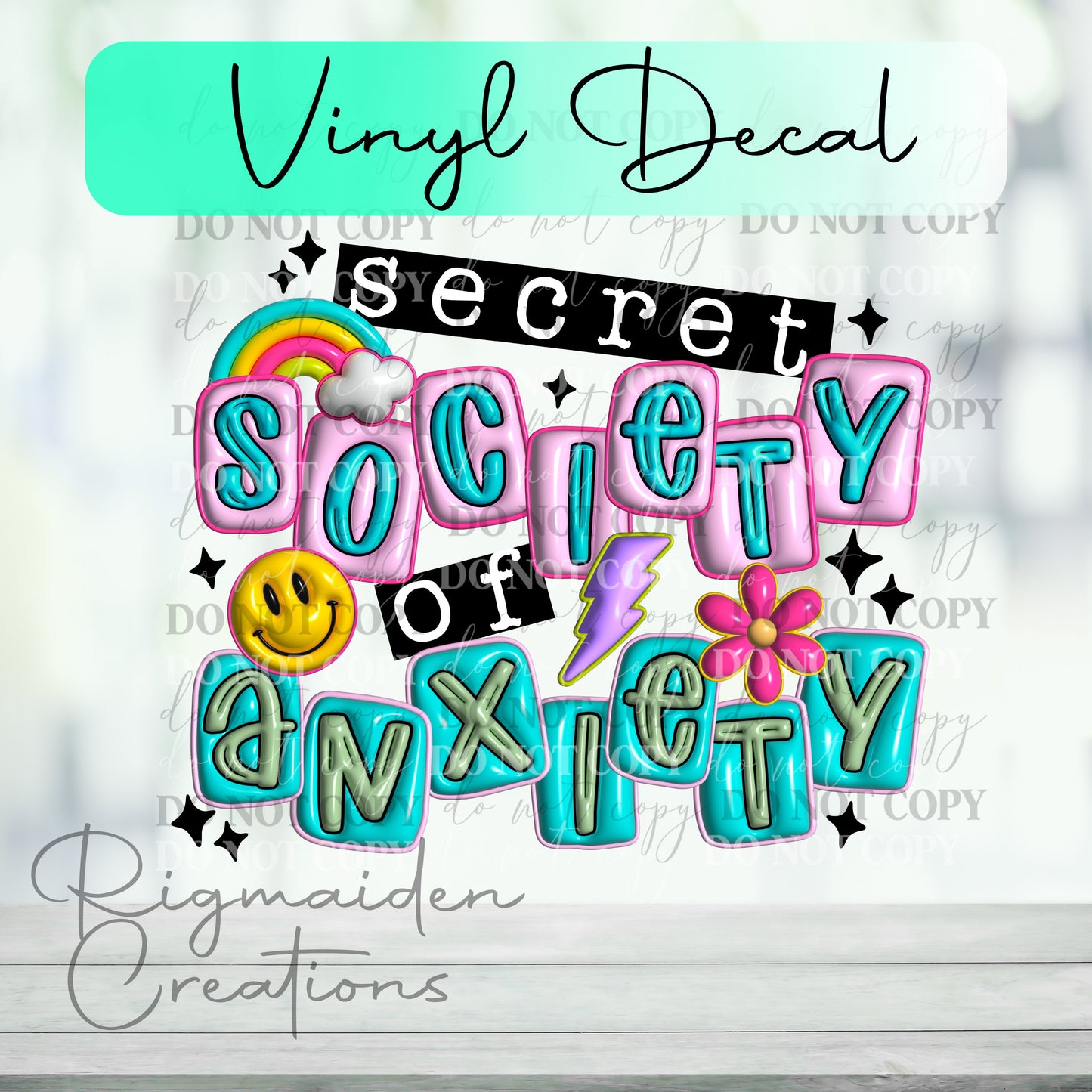 Secret Society Anxiety Decal