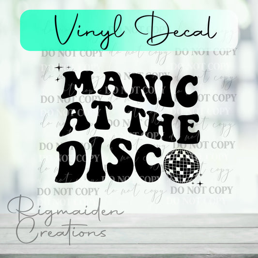 Manic Disco Decal