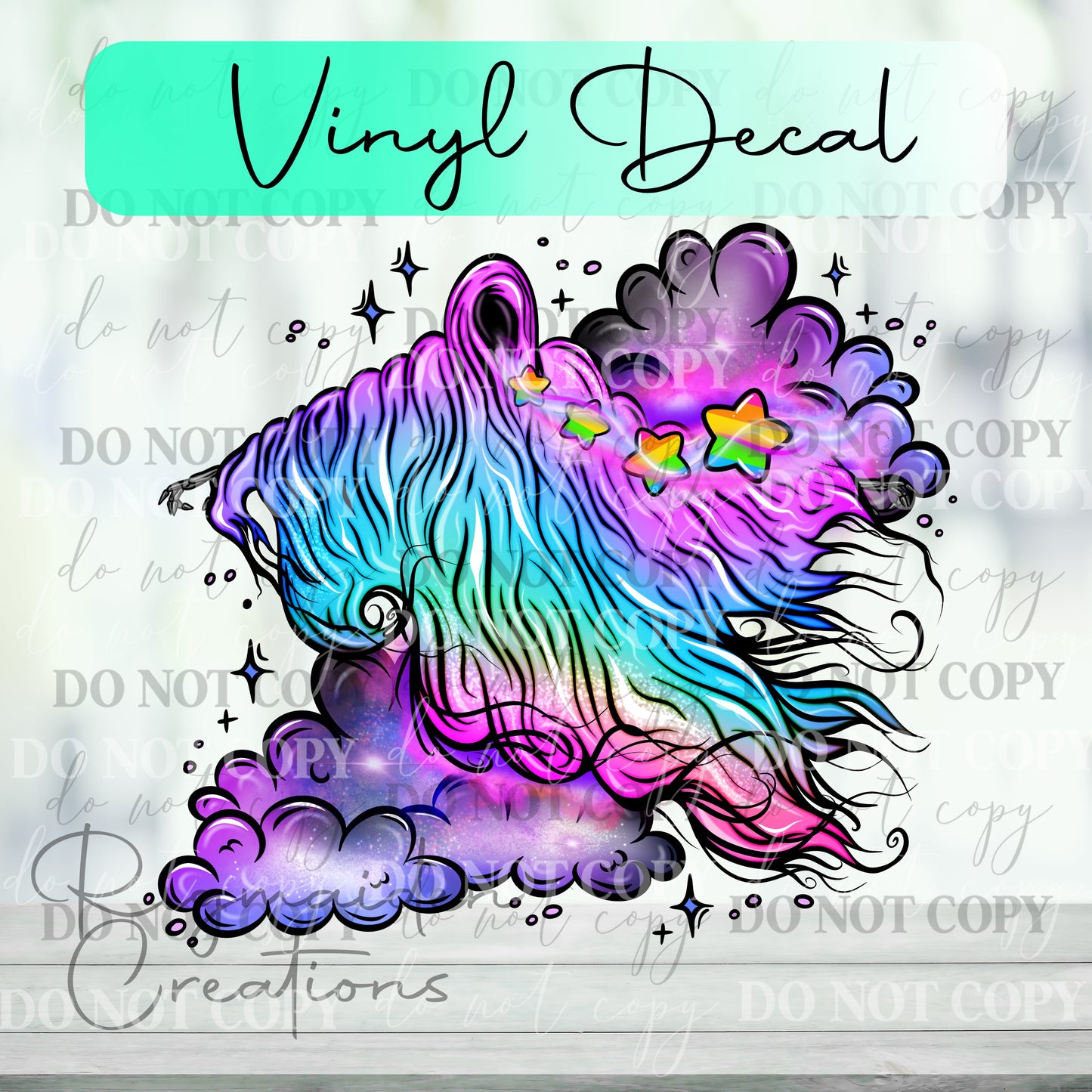 Rainbow Dementor Vinyl Decal