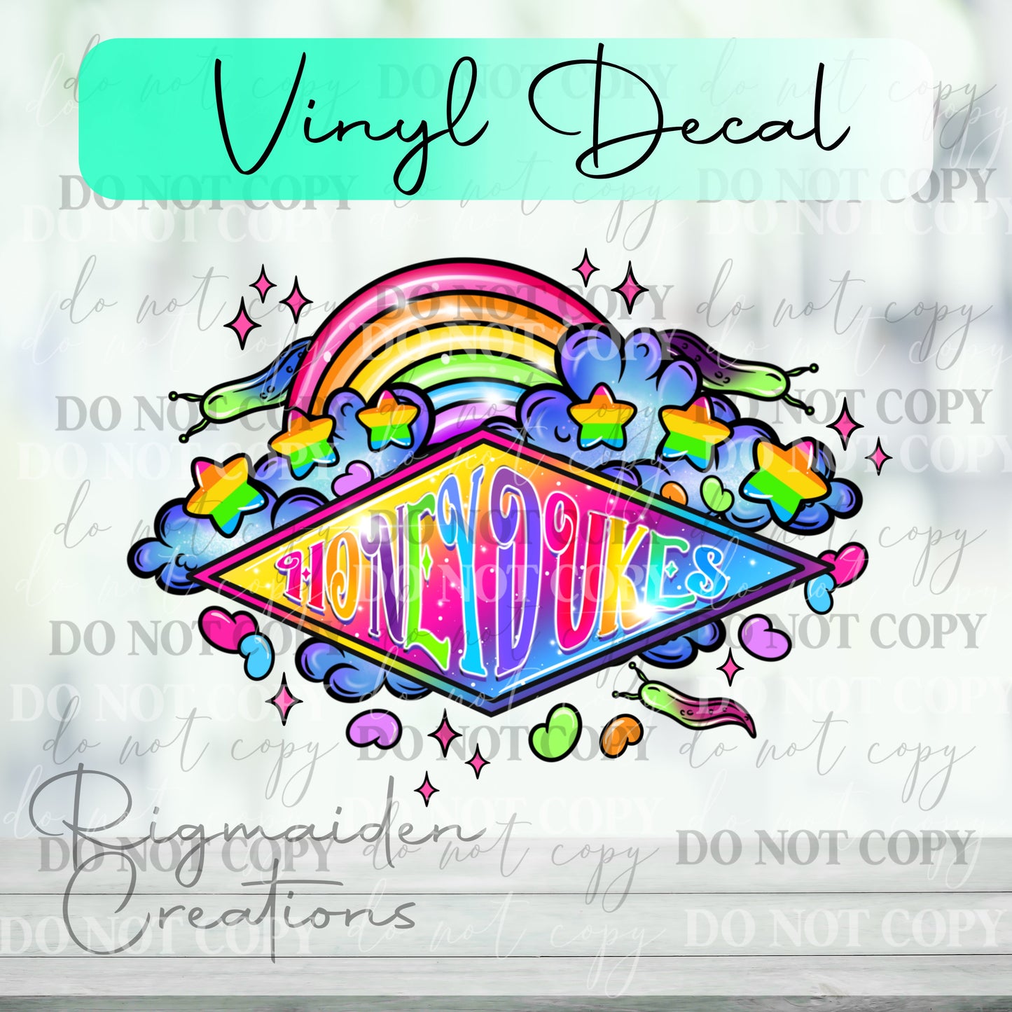 Rainbow Honeydukes Vinyl Decal