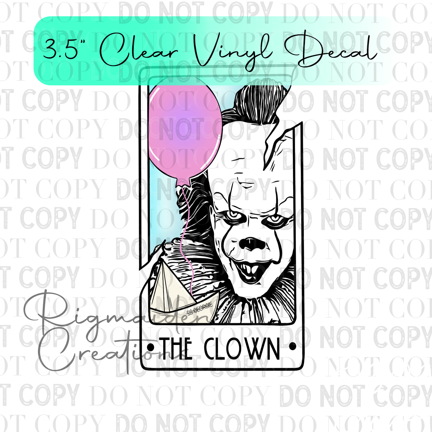 Pastel Horror Tarot Vinyl Decal