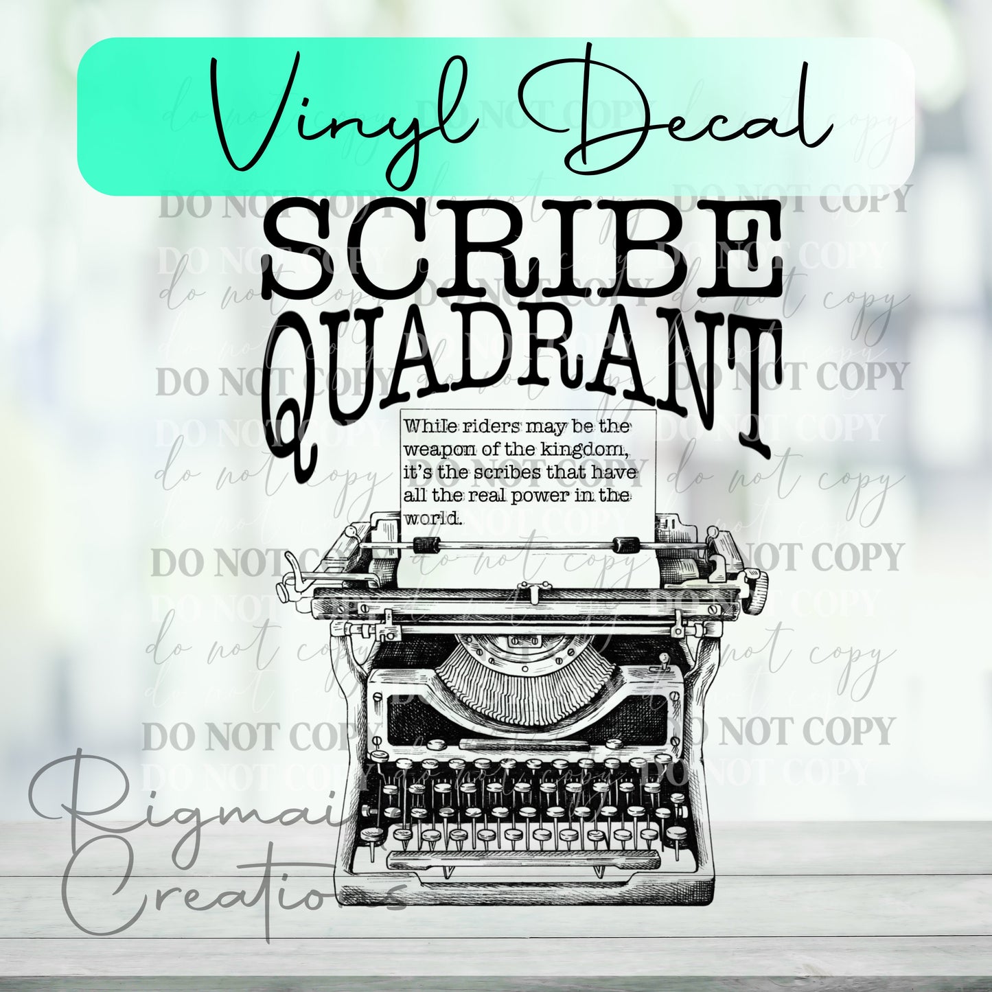 Scribe Quadrant Vinyl Decal