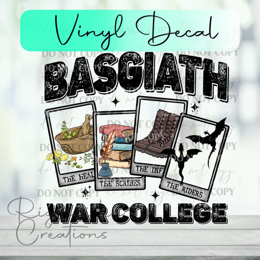 Basgiath War College Vinyl Decal