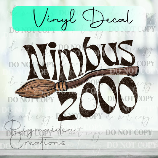 Nimbus 2000 Vinyl Decal