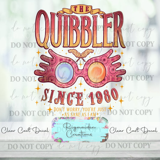 The Quibbler Vinyl Decal