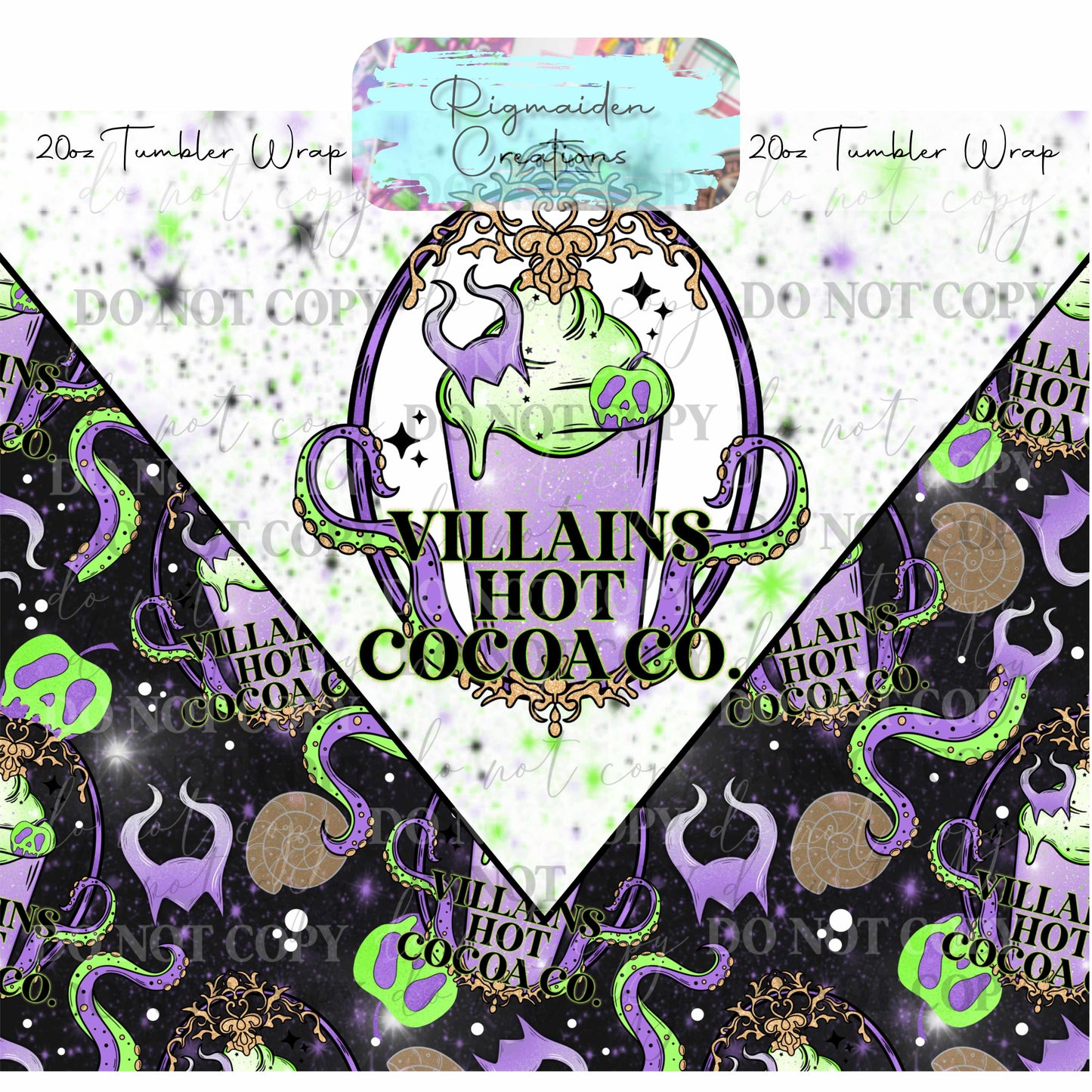 Villainous Cocoa - 20oz Tumbler Wrap