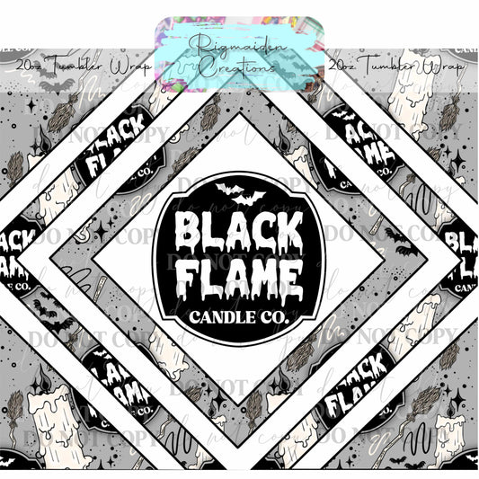 Black Flame - 20oz Tumbler Wrap