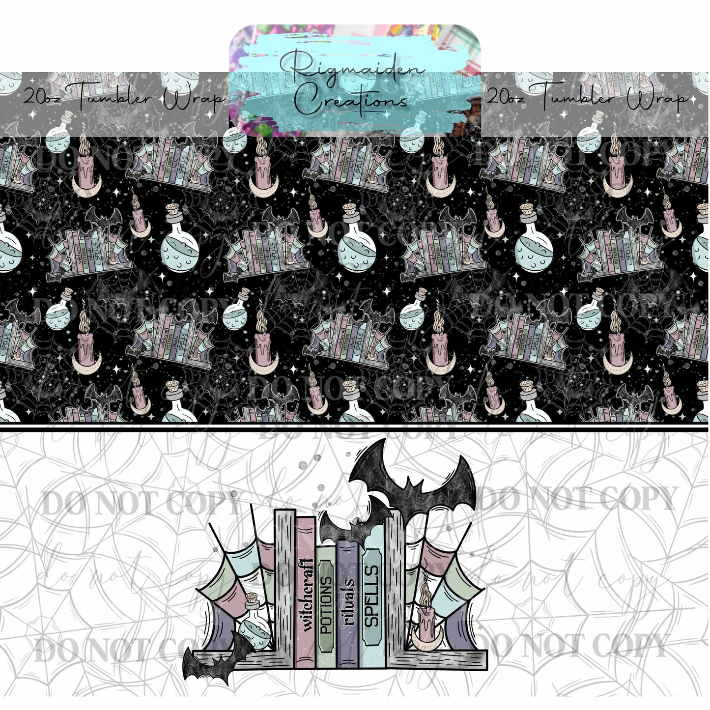 Witchy Library - 20oz Tumbler Wrap