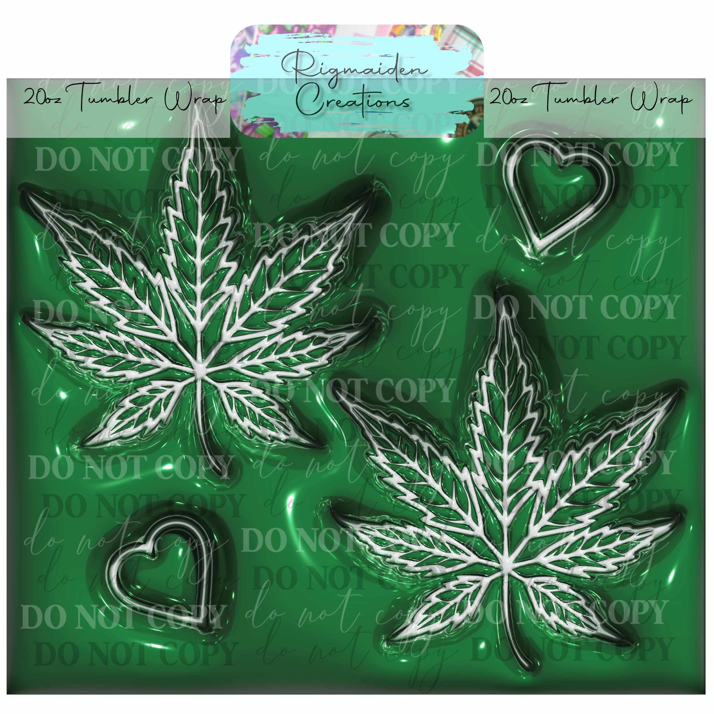 Pot Leaves - 20oz Tumbler Wrap