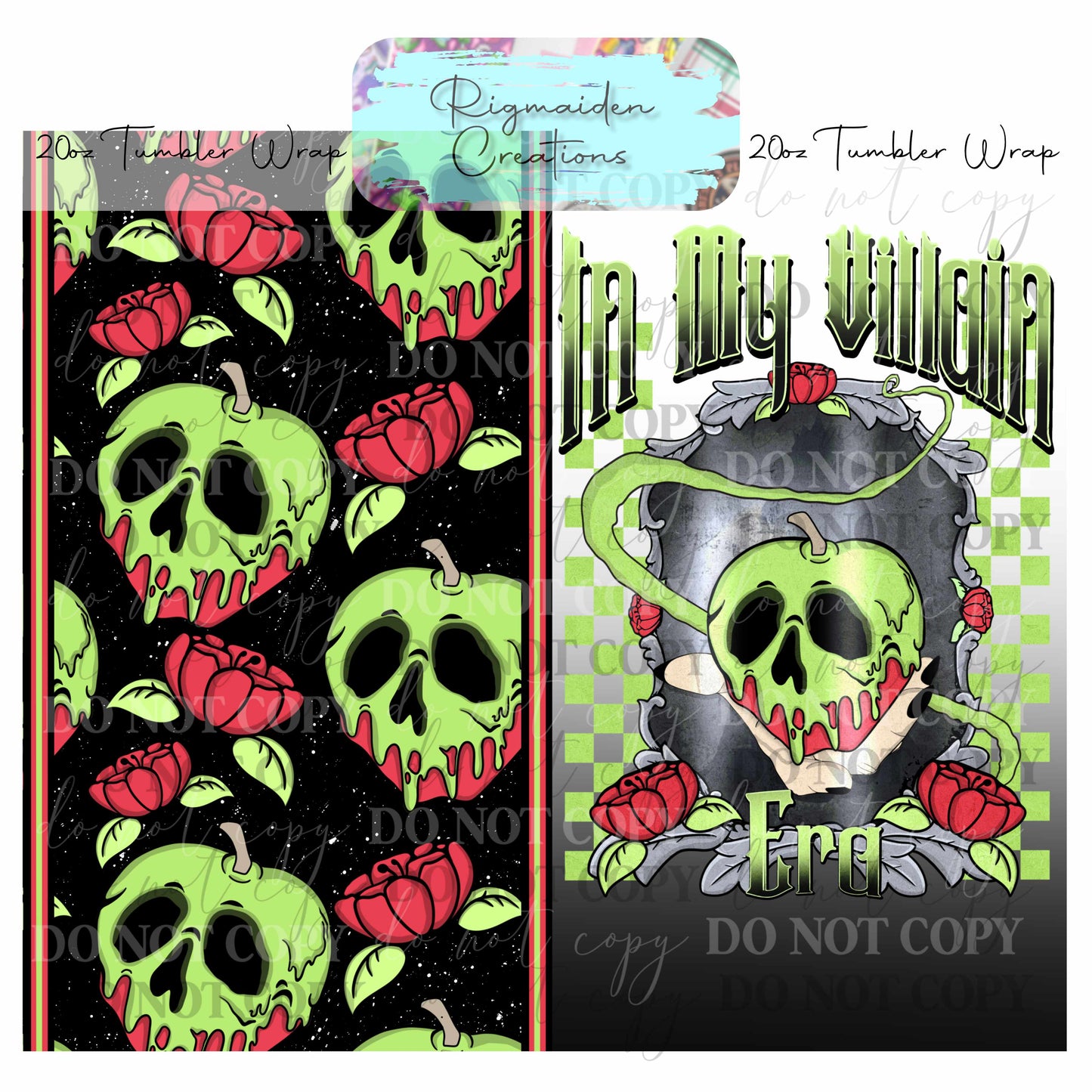 Poison Apple Villain - 20oz Tumbler Wrap