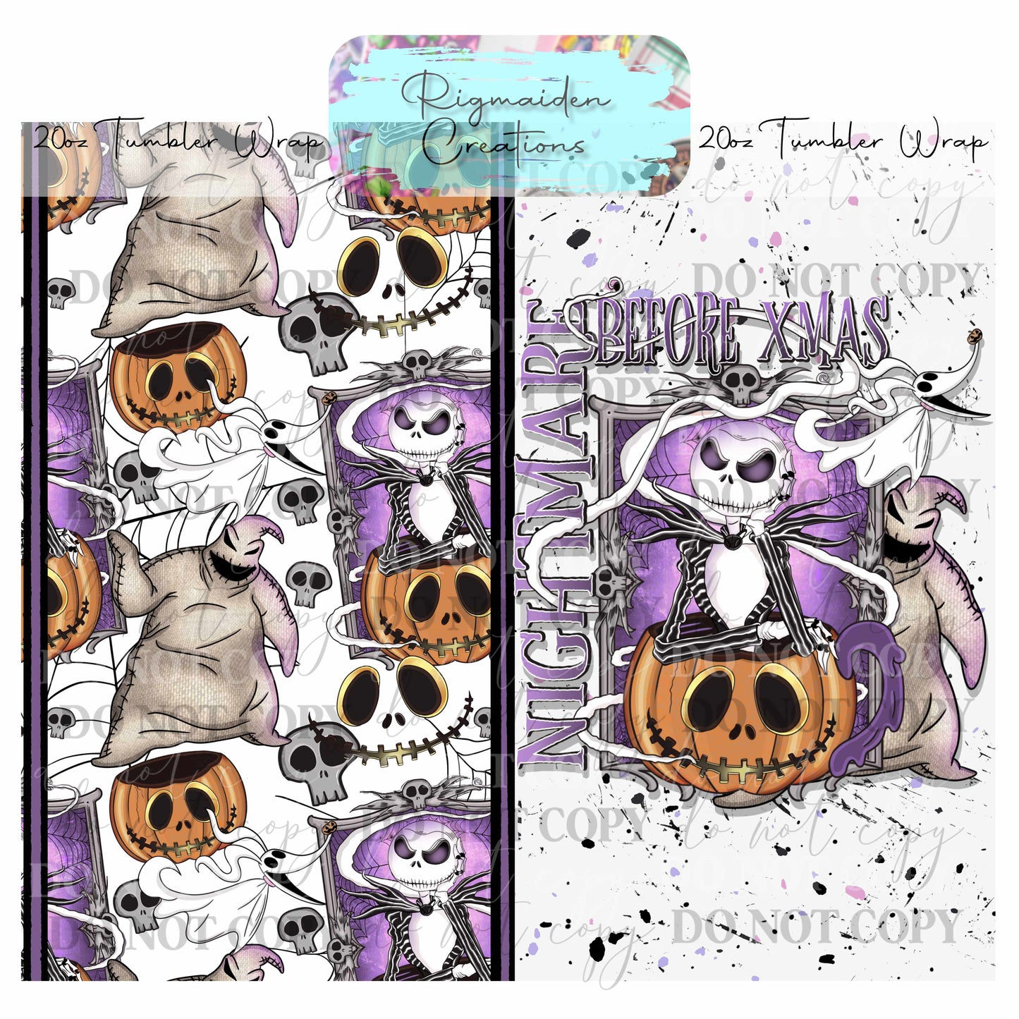 Spooky Christmas Crew - 20oz Tumbler Wrap