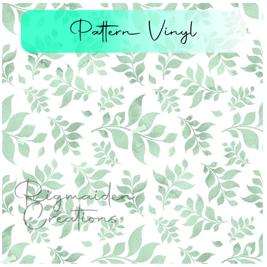 Mint Floral Vinyl