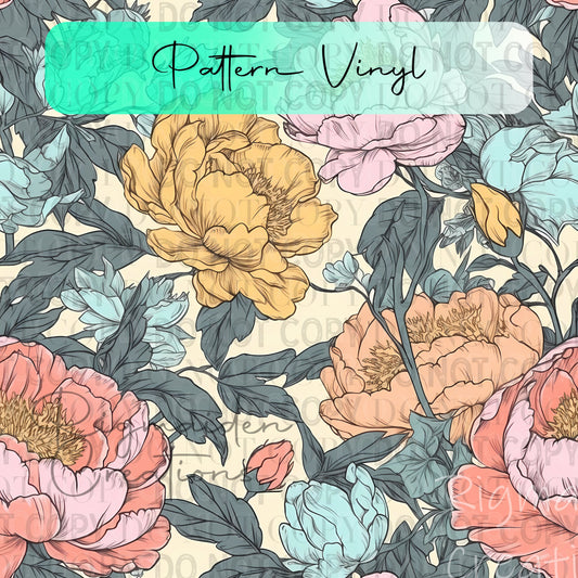 Vintage Floral Vinyl