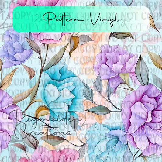 Watercolor Floral 2 Vinyl