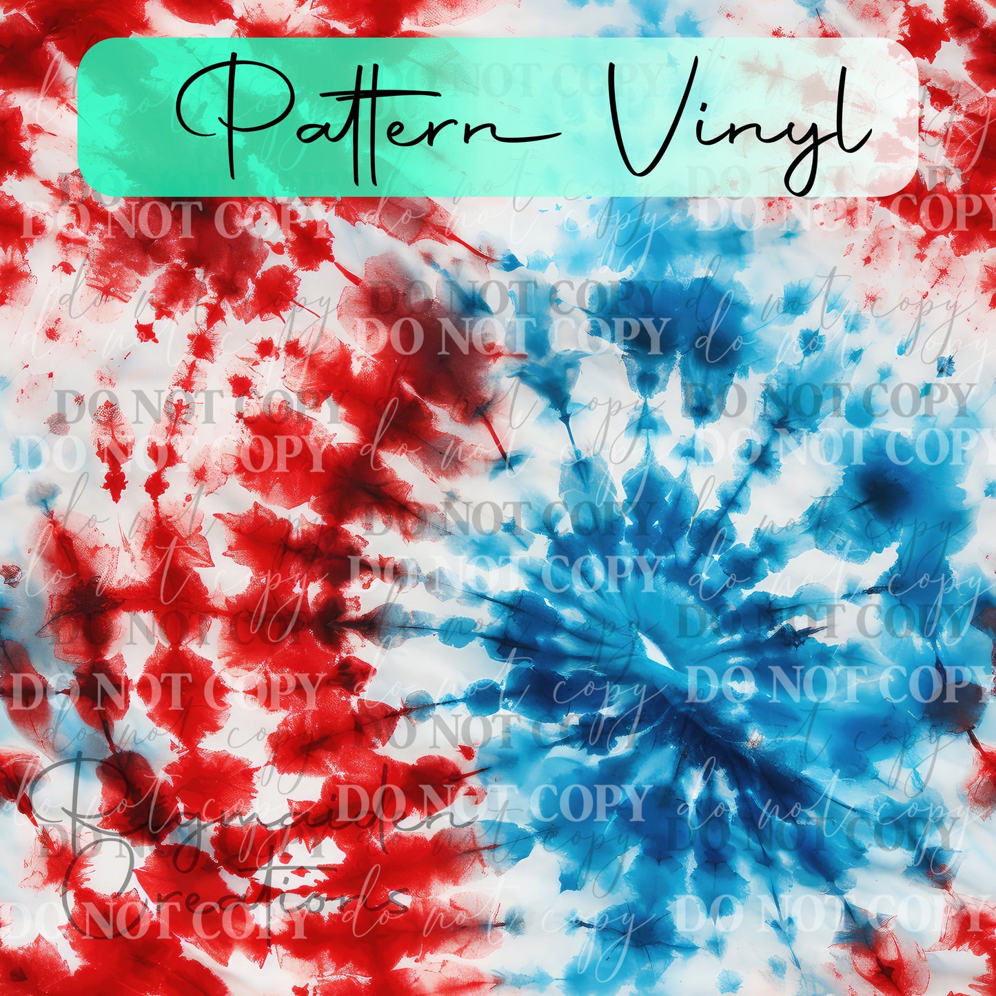 Patriotic Tie Dye 2 Vinyl