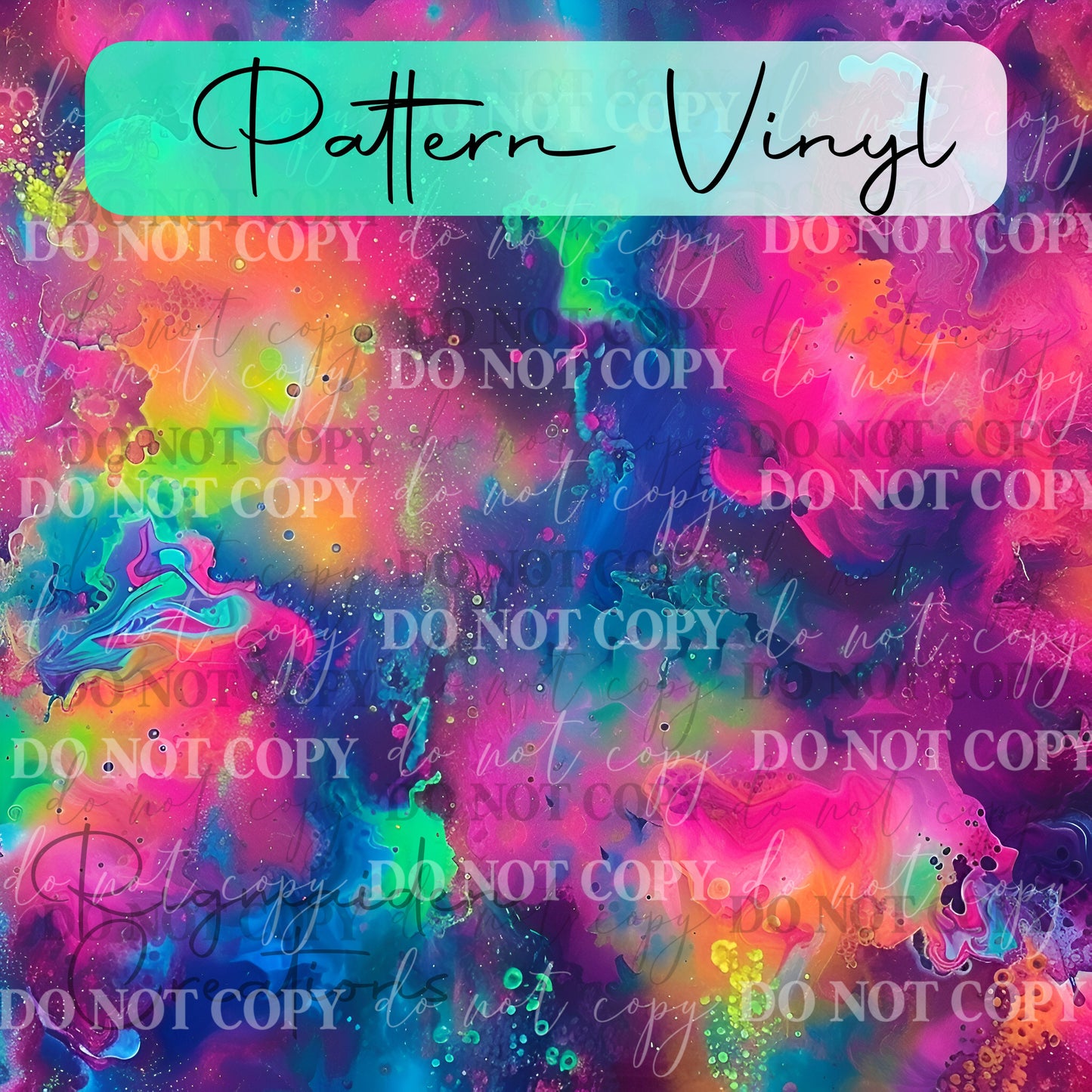 Dark Rainbow Tie Dye 3 Vinyl