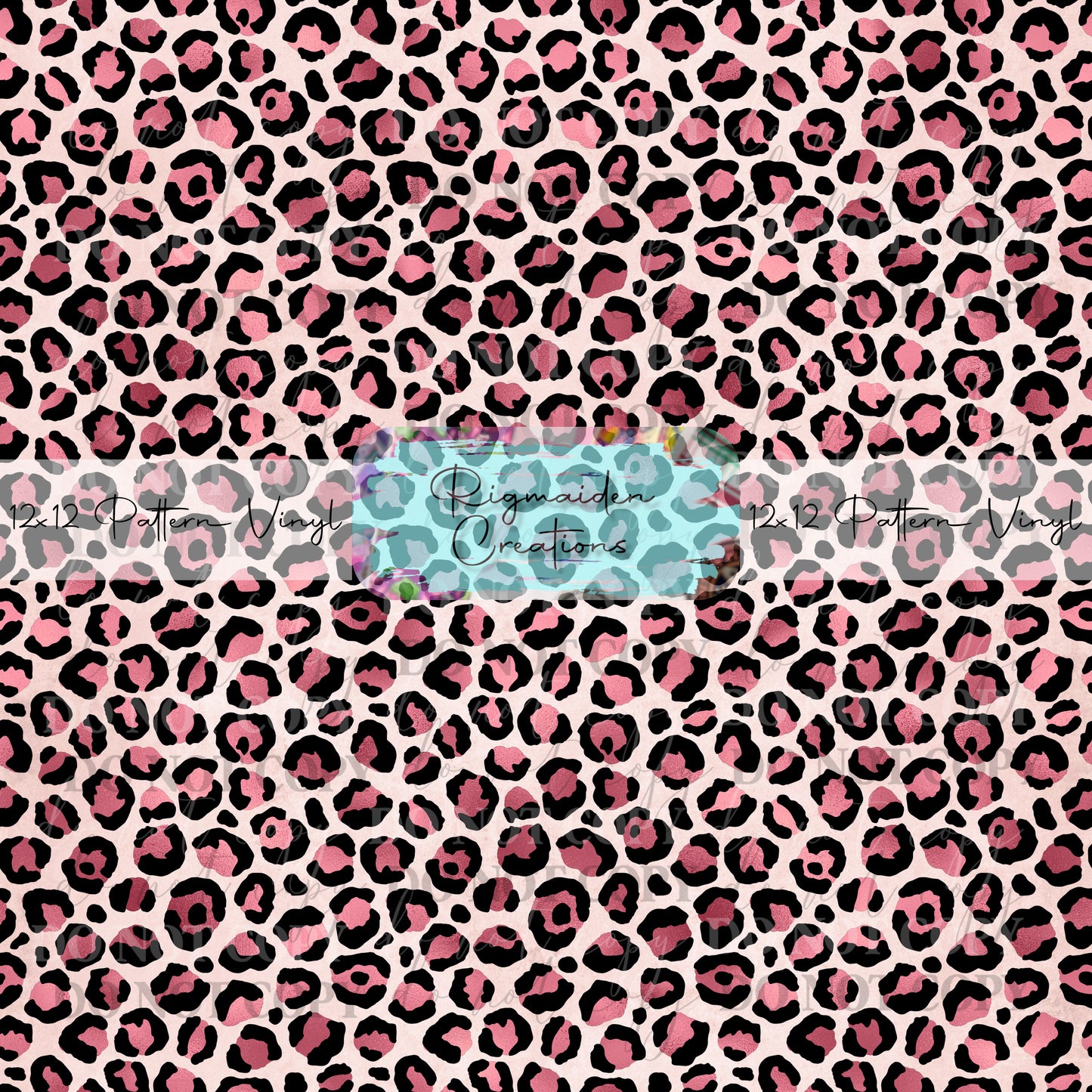 Pink Leopard Print Vinyl