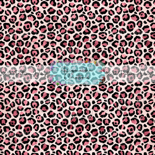 Pink Leopard Print Vinyl