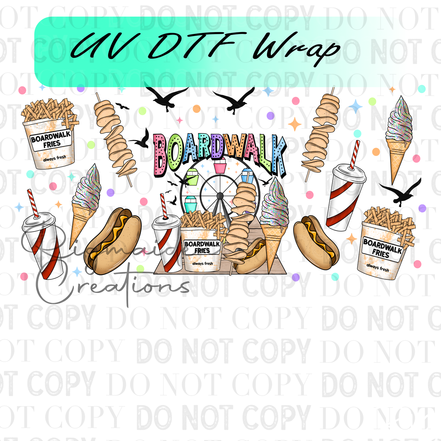 Boardwalk UV DTF Wrap