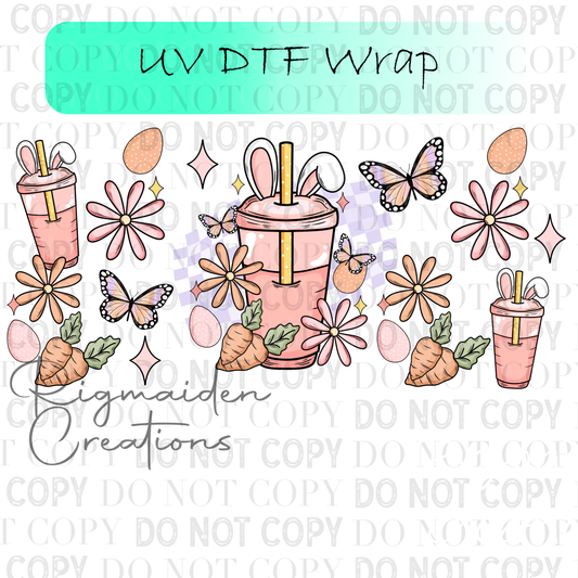 Easter Coffee UV DTF Wrap