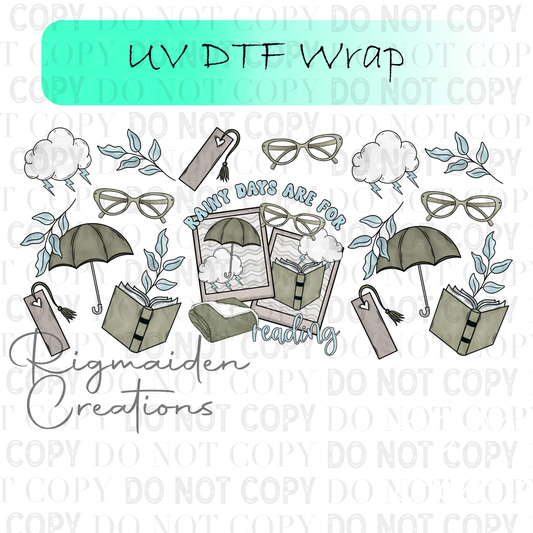 Rainy Days UV DTF Wrap